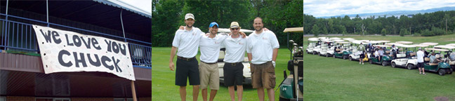 strip of images golf day